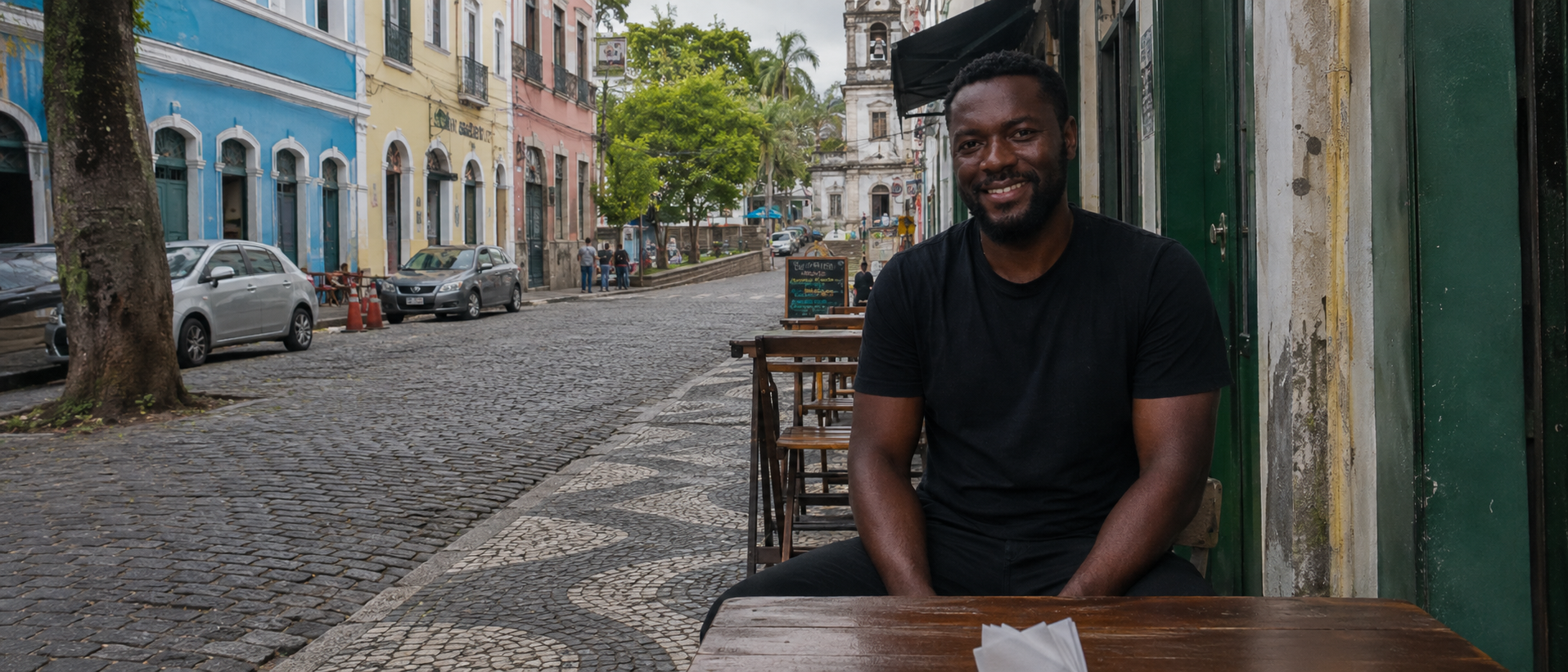 A Brazilian street scene in Salvador